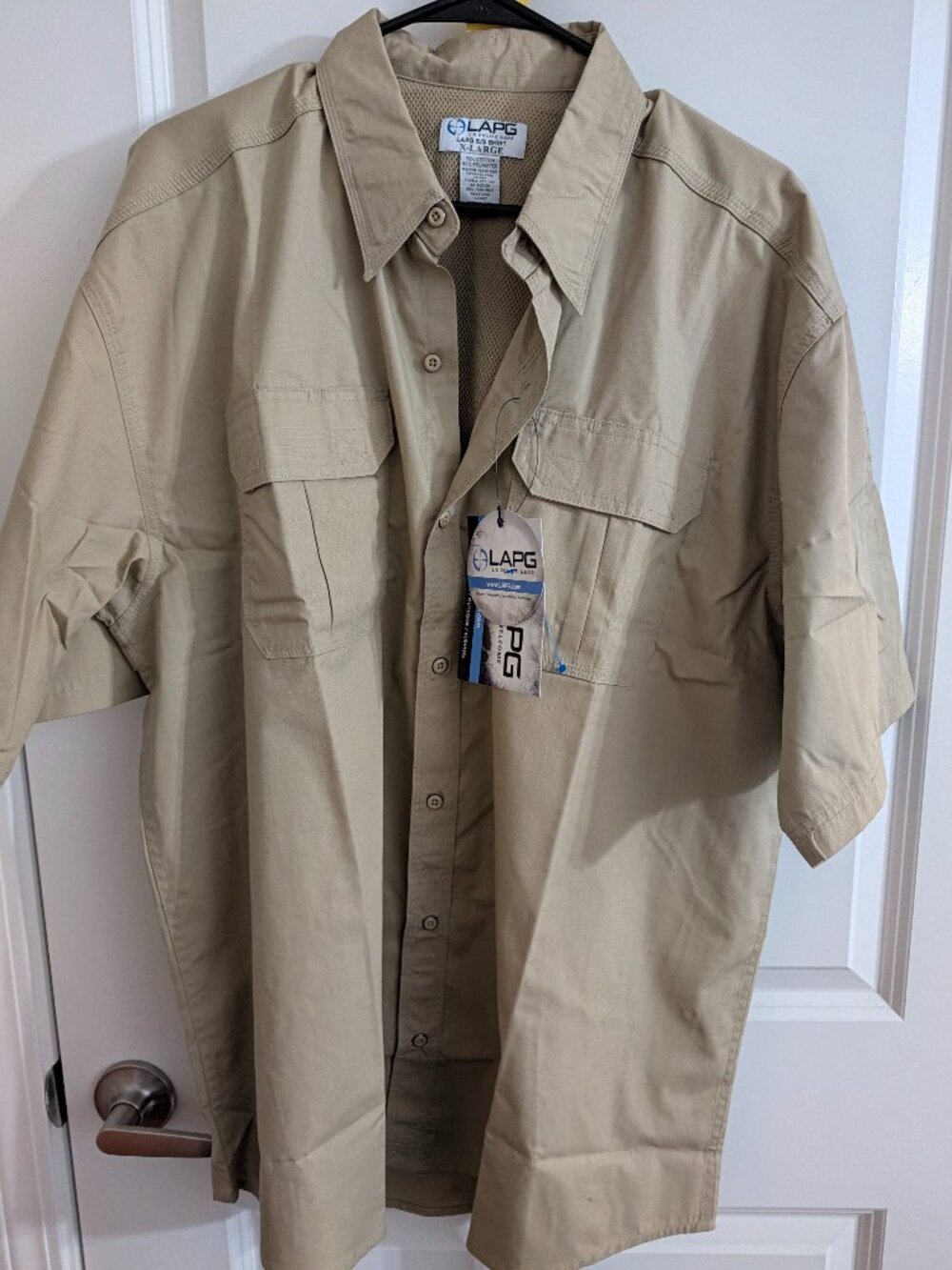 LAPG XL Khaki Tactical Button Up